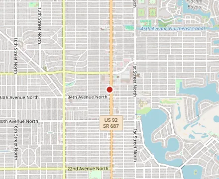Map showing El Cap Restaurant