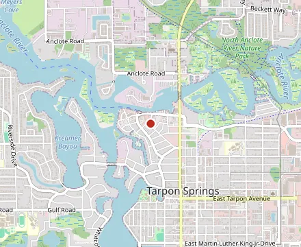 Map showing Costas Restaurant
