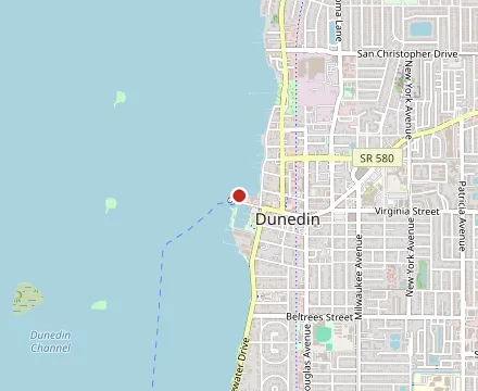 Map showing Bon Appétit Restaurant & Marina Bar