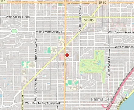 Map showing Wright's Gourmet House