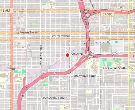 Map showing The Urban Stillhouse