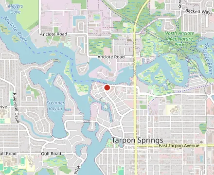Map showing Hellas Restaurant