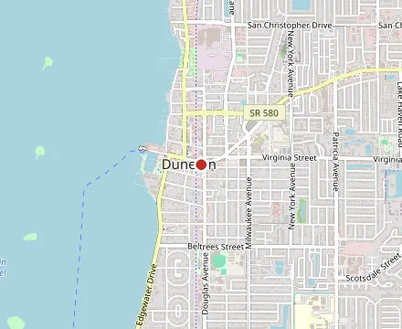 Map showing Casa Tina