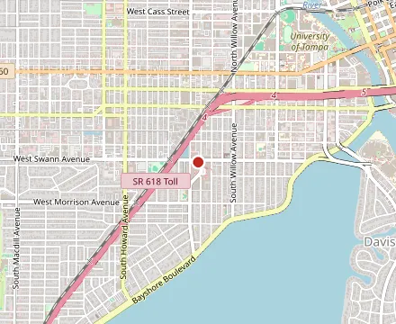Map showing Timpano Hyde Park
